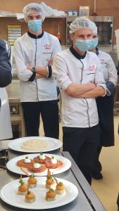 apprentis cuisiniers du CEFRAL le 24 février 2022 à Dunkerque